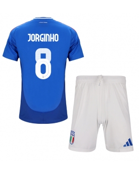 Italia Jorginho Frello #8 Maglia Gara Casa Repliche Europei 2024 Bambino